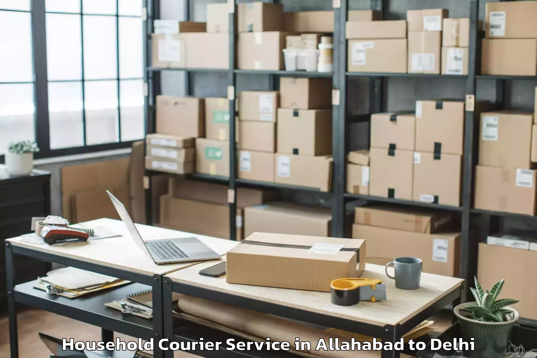 Book Your Allahabad to Vivek Vihar Household Courier Today